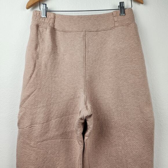 Lunya NEW Restore Double Faced Jogger Sweats in Otium Tan Heather - Picture 3 of 8